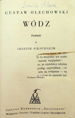 Powieść o Józefie Piłsudskim 1929 r.