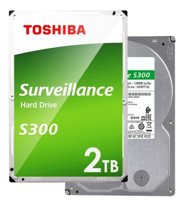 Dysk HDD Toshiba S300 2TB Surveillance do CCTV HDWT720UZSVA