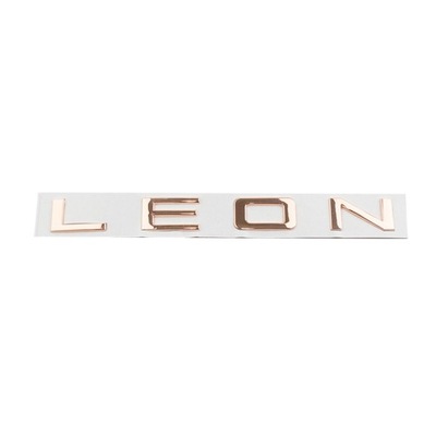 PEGADURA EMBLEMA INSIGNIA AL AUTO LOGOTIPO SEAT LEON 25*2.7CM  