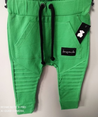Spodnie dresowe DESPACITO zielone r. 98