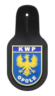 Garnizonówka KWP Opole. Odznaka Policja