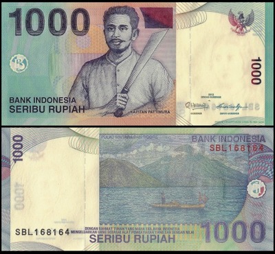 Indonezja 1000 Rupia 2011 P-141l UNC
