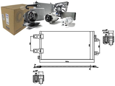Nissens конденсатор кондиціонера nissan interstar dc фото №1