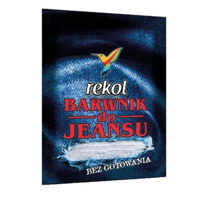 Barwnik do tkanin Rekol bez gotowania JEANS CZARNY