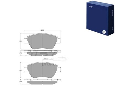 ZAPATAS DE FRENADO FIAT GRANDE PUNTO 05- TOMEX BRAKES  