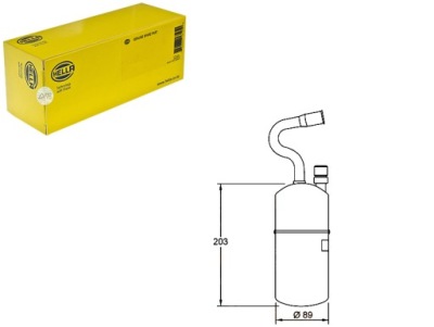 Hella осушитель кондиционера 33109 801940n trvo097 фото №1
