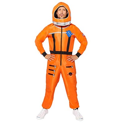 (PKT) (9908691) Adult Orange Astronaut Spacesuit Costume (Standard)