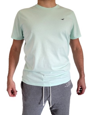 t-shirt Hollister Abercrombie koszulka XL miętowy