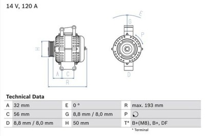 BOSCH 0 986 047 660 GENERADOR RENOVACIÓN  