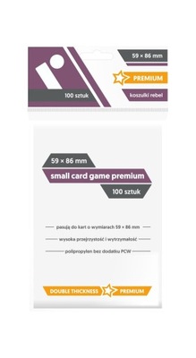 Koszulki Rebel 59x86mm Small Card Game Premium