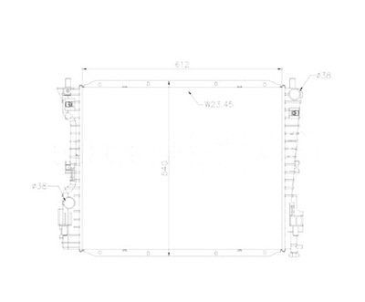 Радиатор ford mustang 05- 9r3z8005b фото №1