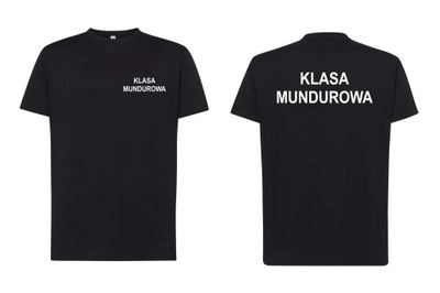 Koszulka KLASA MUNDUROWA szkoła T-shirt czarna S