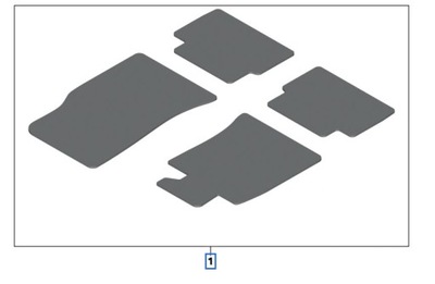 Комплект коврики велюровых mini cooper r56 оригинал фото №1