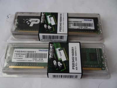 Pamięć Ram Patriot SIGNATURE PSD34G160081 8GB DDR3