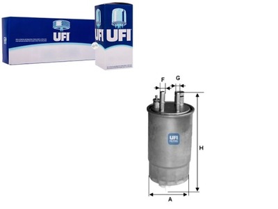 FILTER FUEL DIESEL HWS UFI - milautoparts-fr.ukrlive.com