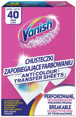 VANISH CHUSTECZKI COLOR PROTECT WYŁAPUJĄCE BARWNIK