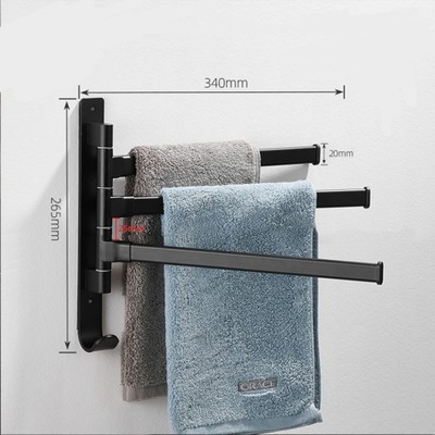 Obrotowy wieszak na ręczniki Wieszak 3 warstwy