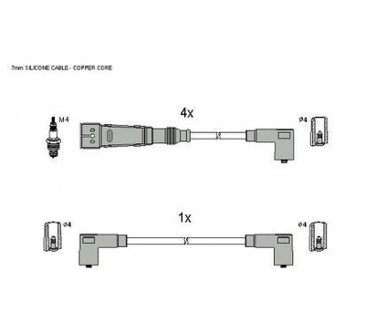 Шланг запалювання starline zk 6451 фото №1