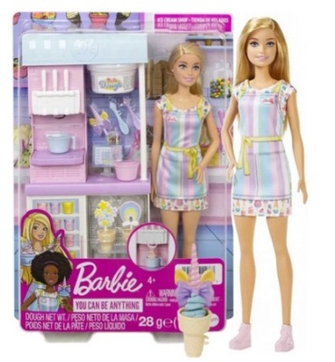 LALKA BARBIE ZESTAW LODZIARNIA zestaw z lalka Barbie HCN46