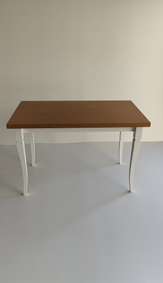 Stół do salonu Buk 120x68x3,6 n.biała frezowana OKAZJA !!!