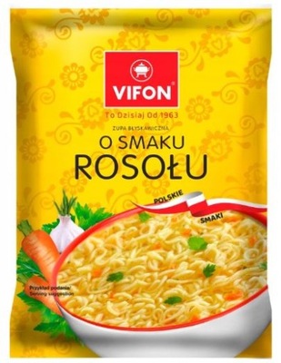 Vifon Zupa błyskawiczna o smaku rosołu 65 g