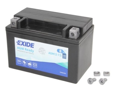 AKUMULIATORIUS EXIDE AGM 12-7,5 YTX9-BS EXIDE READY L+ 12V 8AH 120A LODZĖ 