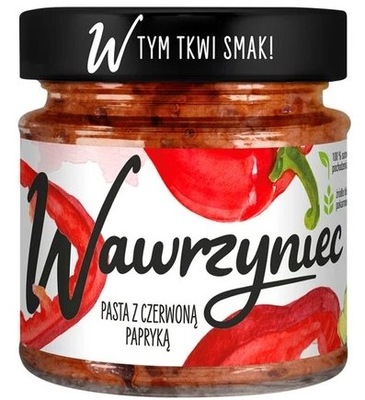 PASTA WARZYWNA Z CZERWONĄ PAPRYKĄ WAWRZYNIEC 180g