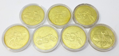 Zestaw 7 monet Kultowe Polskie motocykle OKAZJA P