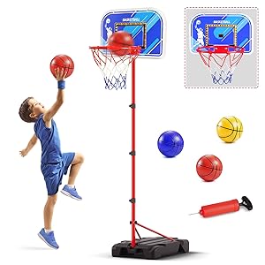 ZESTAW DO KOSZYKÓWKI KOSZ TABLICA PIŁKA