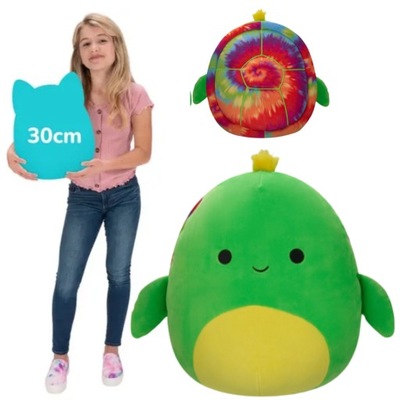 SQUISHMALLOWS ZIELONY ŻÓŁW LARYS MASKOTKA PLUSZAK PRZYTULANKA 30cm 12"