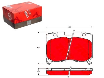 TRW КОЛОДКИ ГАЛЬМІВНІ TOYOTA CELICA SUPRA 2.0/3.0 0