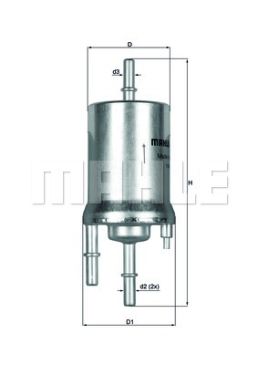 ФИЛЬТР ТОПЛИВА KNECHT KL 156/1 KL1561