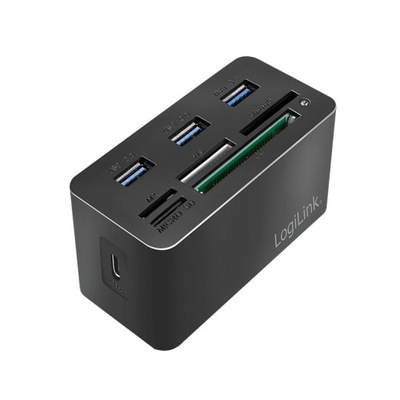 LOGILINK Stacja dokująca USB3.2 8-portów, mini Czarna