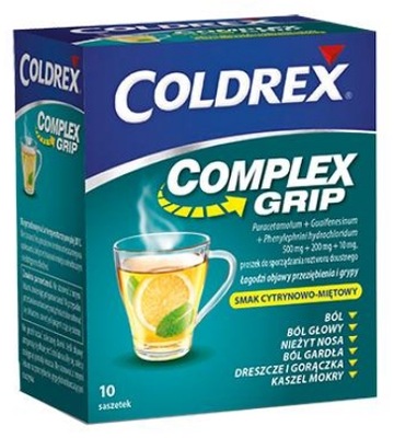 Coldrex Complex Grip (Muco Grip), 10 saszetek