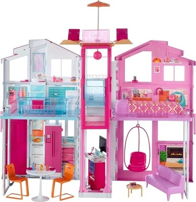 OPIS Barbie Superhouse domek dla lalek z akcesoriami