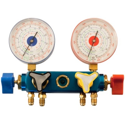 Manometry chłodnicze R134a, R404a, R407a klima