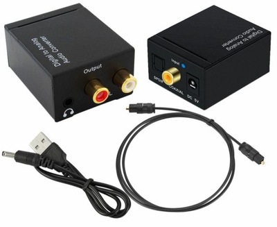 AK319A KONWER. SPDIF 2xRCA+JACK USB