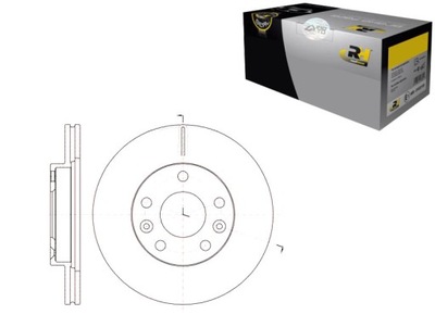 ДИСКИ ТОРМОЗНЫЕ ТОРМОЗНЫЕ 2 ШТУКИ 269X22.5 V 5-OTW DACIA DUSTE