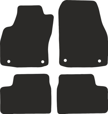 dywaniki welurowe BASIC czarne: Opel Astra H sedan, hatchback, kombi, TwinT
