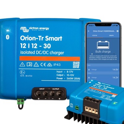 Izolowana ładowarka Victron Energy Orion-Tr Smart 12/12-30A DC-DC