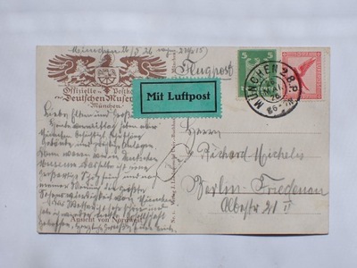 Poczta Lotnicza Mit Luftpost 1926