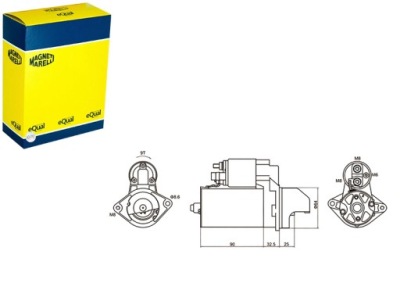 Стартер opel vau magneti marelli фото №1