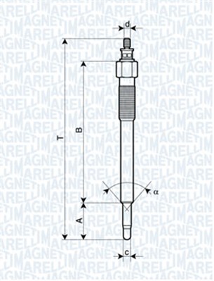 MAGNETI MARELLI 062900075304 СВІЧКА РОЗЖАРЮВАННЯ