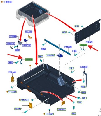 Hak do przywiązania ranger 2011- 1920038 _ ab39-2100064-ad фото №1