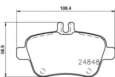 Textar тормозные колодки тормозные mercedes задняя w176 x156 2,0 фото №1