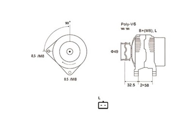 MAGNETI MARELLI ALTERNADOR VOLVO S40 I V40 MITSUBISHI CARISMA SPACE  