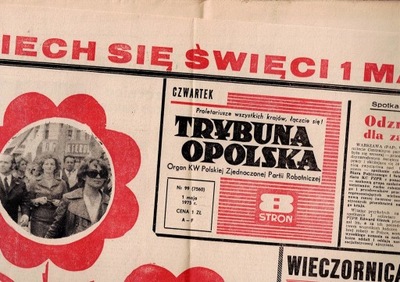 Trybuna Opolska 1 maja 1975 r.