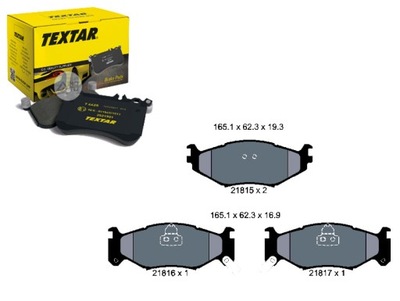 КОМПЛЕКТ КОЛОДОК ТОРМОЗНЫХ TEXTAR 13046080092 608