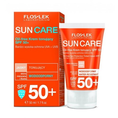 FLOS-LEK Sun Care Oil-Free Krem tonujący skóra mieszana i tłusta SPF50+50ml