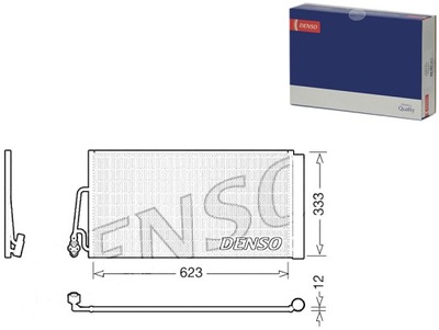 Конденсатор радіатор кондиціонера [denso] фото №1